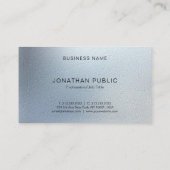 Elegante moderne Berufliche Textur Look Chic Top Visitenkarte (Rückseite)