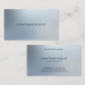 Elegante moderne Berufliche Textur Look Chic Top Visitenkarte (Vorne/Hinten)