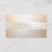 Elegante moderne, Berufliche Wirbel leuchtend Visitenkarte (Rückseite)