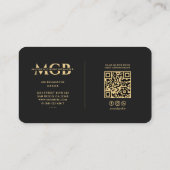 Elegante Moderne Bienenhäferin Apiarist Monogram B Visitenkarte (Rückseite)