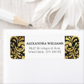 Elegante Moderne Black & Gold Adress (Insitu)