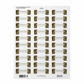 Elegante Moderne Black & Gold Adress (Vorne)