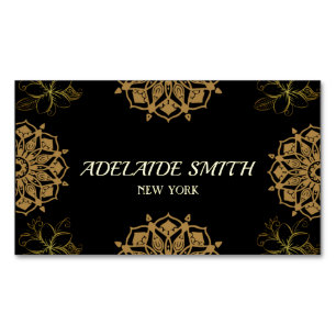 elegante moderne Black Gold-Visitenkarte Magnetische Visitenkarte