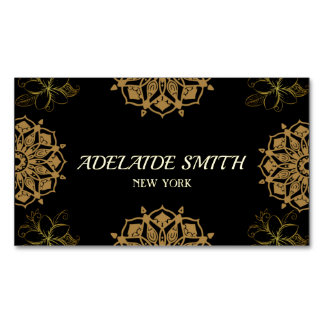 elegante moderne Black Gold-Visitenkarte Magnetische Visitenkarte