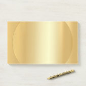 Elegante moderne Blank Template Custom Imitats Gol Post-it Klebezettel (Auf Schreibtisch)