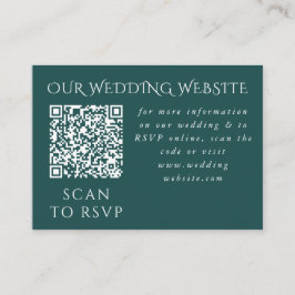 Elegante moderne Blasen Grau & Aquamarine Web QR Begleitkarte