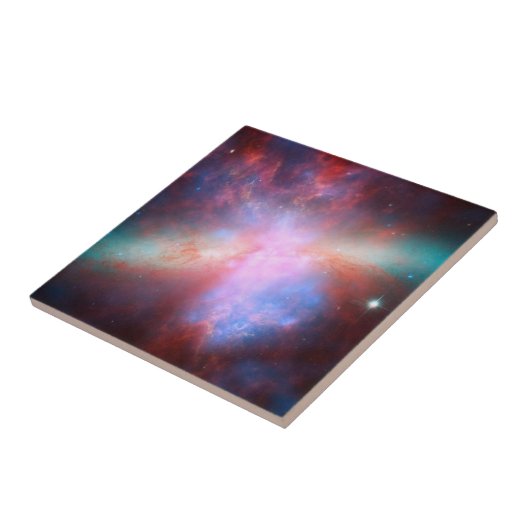 Elegante Moderne Blaue Raumwelt Fliese (Seite)