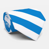 Elegante, moderne, blaue Streifen Krawatte (Gerollt)