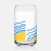 Elegante moderne Blue Beach Waves Dosenglas (Rechts)