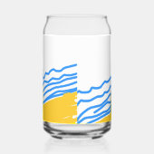 Elegante moderne Blue Beach Waves Dosenglas (Links)