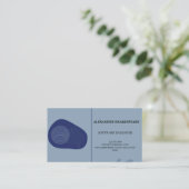 Elegante/moderne/Blue Engineer Business Card Visitenkarte (Stehend Vorderseite)