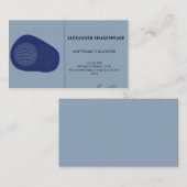 Elegante/moderne/Blue Engineer Business Card Visitenkarte (Vorne/Hinten)