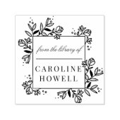 Elegante moderne Blume aus der Bibliothek Permastempel (Design)