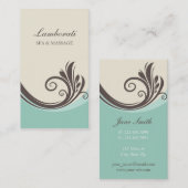 Elegante moderne Blume stilvolles nobles mit Visitenkarte (Vorne/Hinten)