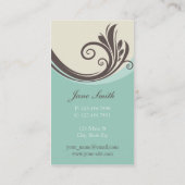 Elegante moderne Blume stilvolles nobles mit Visitenkarte (Rückseite)