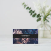 Elegante moderne Blume Visitenkarte (Stehend Vorderseite)