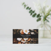 Elegante moderne Blume Visitenkarte (Stehend Vorderseite)