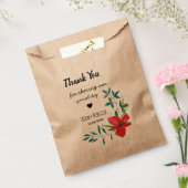 Elegante moderne Blumenhochzeit Danke Geschenktütchen (Versiegelt)