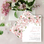 Elegante moderne Blumenspulendusche Einladung