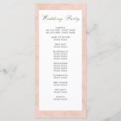 Elegante Moderne Blumenzitate Begrüßung Programm (Rückseite)