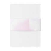 Elegante Moderne Blush Bloral Wedding Einladungsbanderole (Rückseitenbeispiel)