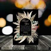 Elegante moderne boho terracotta DANK YOU CARDS Einladung