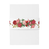 Elegante Moderne botanische Grüne Blume Einladungsbanderole (Rückseitenbeispiel)