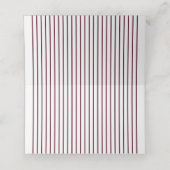 Elegante Moderne botanische Hochzeit Platzkarte (Innenseite Aufgefaltet)