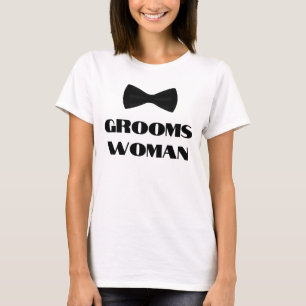 elegante moderne Bräutiglerin, Schwarzer Bogen Kra T-Shirt