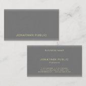 Elegante Moderne, charmante Berufliche Schlichte L Visitenkarte (Vorne/Hinten)