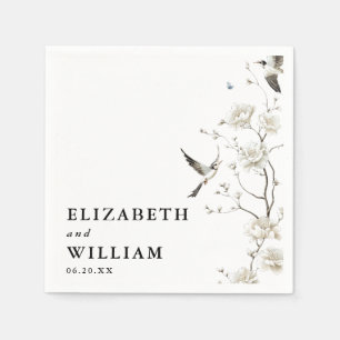 Elegante Moderne Chinoiserie Rodelbahn Serviette