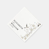 Elegante Moderne Chinoiserie Rodelbahn Serviette (Ecke)