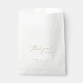 Elegante moderne Dankeschön Drehtasche Gastgeschen Geschenktütchen (Vorderseite)