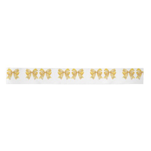 Elegante moderne Dazie-Blume Satinband (Vorderseite)