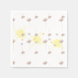 Elegante moderne Dazie-Blume Serviette