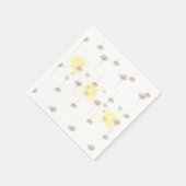Elegante moderne Dazie-Blume Serviette (Ecke)