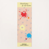 Elegante moderne Dazie-Blume Yogamatte (Vorderseite)