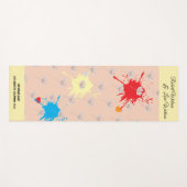 Elegante moderne Dazie-Blume Yogamatte (Vorderseite (Horizontal))