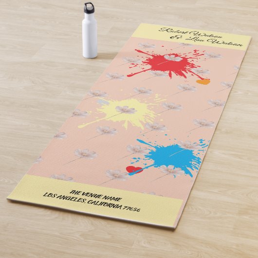 Elegante moderne Dazie-Blume Yogamatte (Beispiel)
