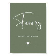 Elegante Moderne Dunkle Seiten Grüne Gastgeschenke