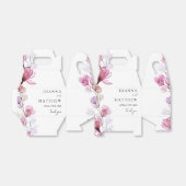 Elegante Moderne Dusty Rose Blumenhochzeit Geschenkschachtel (Ungefaltet)