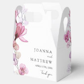 Elegante Moderne Dusty Rose Blumenhochzeit Geschenkschachtel (Geöffnet)