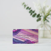 Elegante moderne Edelsteine - Kristalle heilen Visitenkarte (Stehend Vorderseite)