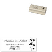 elegante moderne, einfache Drehbuchhochzeit Gummistempel (Stempel)