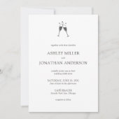 Elegante moderne, einfache Elemente - All-in-One H Einladung (Vorderseite)