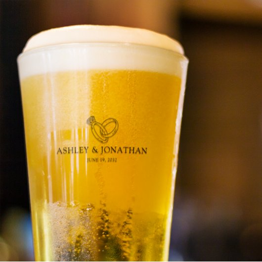 Elegante moderne, einfache Elemente Glas