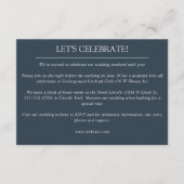 Elegante moderne, einfache Elemente Hochzeit Begleitkarte (Vorderseite)