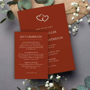 Elegante moderne, einfache Elemente Hochzeit Begleitkarte