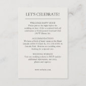 Elegante moderne, einfache Elemente Hochzeit Begleitkarte (Vorderseite)