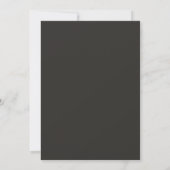 Elegante moderne, einfache Elemente Hochzeit Einladung (Rückseite)